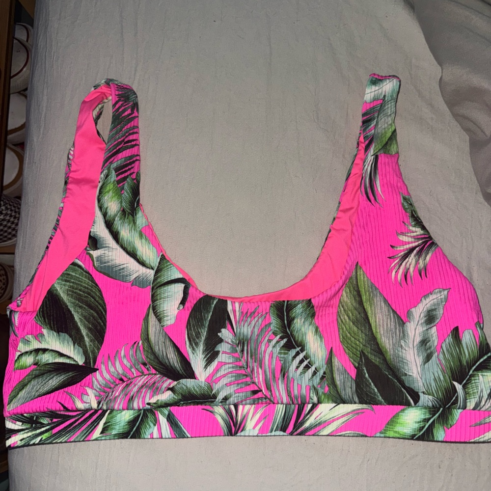 Pink Lily Bikini Top